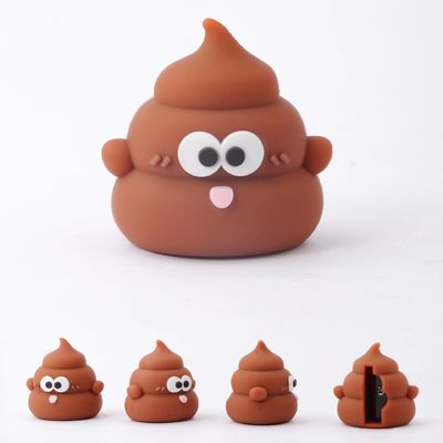 Goede prijs. Poop handmatig potlood slijpmachine voor kinderen Kawaii school kantoorbenodigdheden cadeau mini siliconen papierwerk online