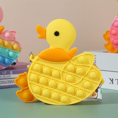Goede prijs. Pop Tas voor kinderen eend Popper Sensorische Fidget Prinses Speelgoed Geschenken ADHD Angst Stressverlichting Crossbody Tas online