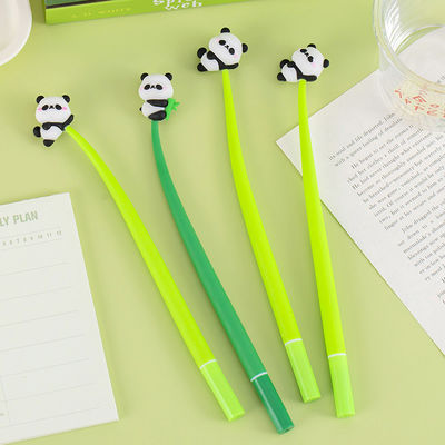 Goede prijs. 10pcs zachte panda pen schattig gel pen Kawaii cartoon dier panda pen 0.5mm zwart gel inkt pen nieuwheid vlezige pen handtekening pen leuk schrijven pennen voor kinderen studenten cadeautjes panda party favorieten briefpapier online
