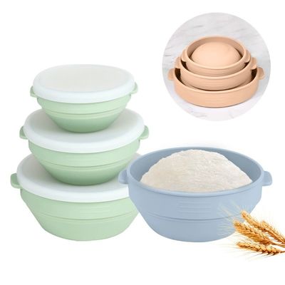 Goede prijs. Upgraded Silicone Sourdough Bread Proofing Basket With Handles - Reinforced Rim Support, 9 Inch Round Foldable Bowls For Sourdough Bread Baking, Oven & Dishwasher Safe-BPA Free online
