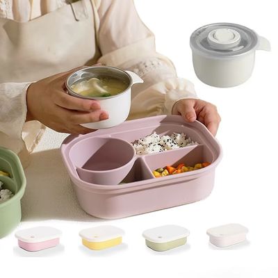 Goede prijs. Premium Stainless Steel & Silicone Lunch Set For Kids And Families – 4-in-1 Combo With Bento Box, Bottle, Snack Cup, And Animal Cutlery Wholesale online