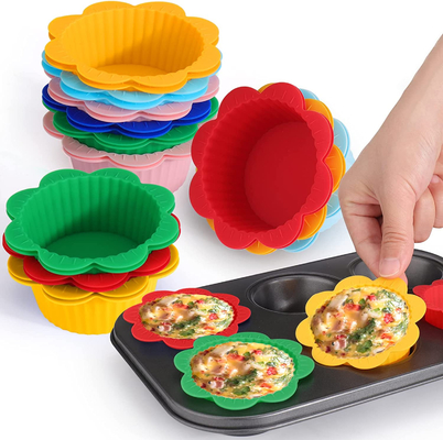 Goede prijs. Het veelkleurige Opnieuw te gebruiken Tin van de Siliconecake, Duurzame Siliconevoeringen voor Bakseldienbladen online