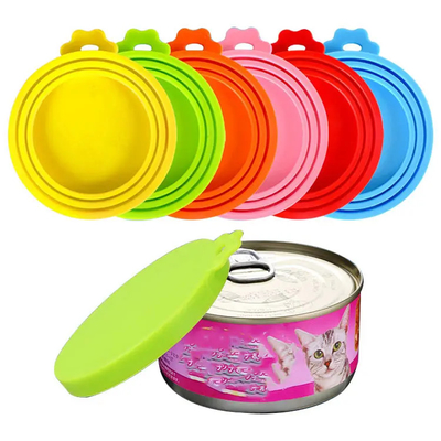 Goede prijs. BPA-vrij voedingsblik deksels Silicone huisdiervoedselblik deksels Voor honden-kattenvoeding, één blik cap past de meeste standaard grootte honden-kattenvoedselblik online