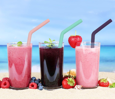 Goede prijs. Van de het Siliconekeuken van BPA het Vrije Product Straw Reusable With Cleaning Brushes online