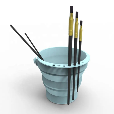 Goede prijs. De lekvrije Emmer van het Siliconepenseel, Onschadelijk Silicone Pen Wash Folding Bucket online