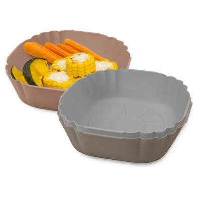 Dienblad van het de Braadpansilicone van de Oilproof het Geurloze Lucht, de Hittebestendige Pannen van het Siliconebaksel