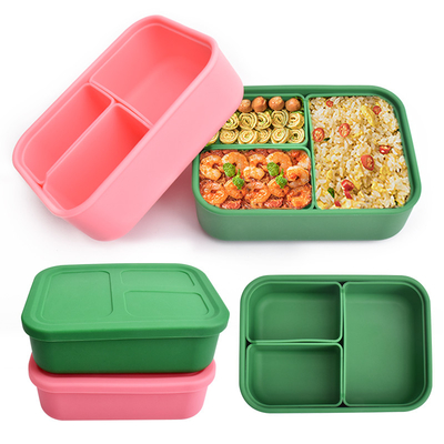 Goede prijs. Shatterproof Onschadelijke Containers van de Siliconelunch, Microwaveable-de Doos van de Siliconeopslag online