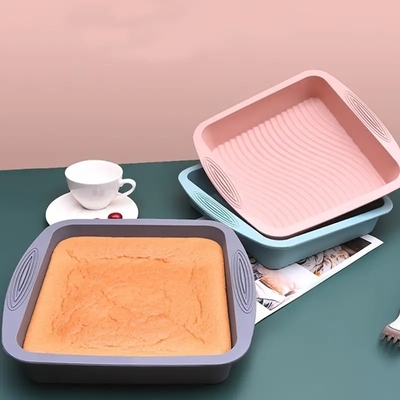Goede prijs. Niet plakkerig Silicone vierkant cake pan gemakkelijk loslaten hittebestendig voor bakken van cakes online