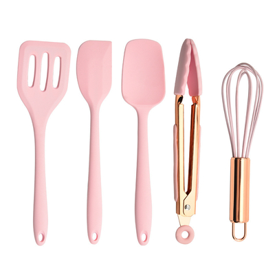 Silicone bakgereedschappen set 5pcs Silicone spatula set niet-stick Duurzaam Silicone kookgerei Kookgereedschap Kitchen Set