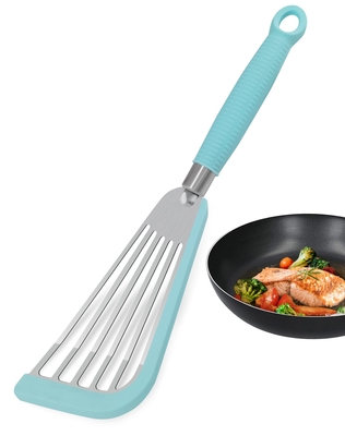 Spatula met gletsjes Flexible Spatula van roestvrij staal met siliconen top zachte rand Spatula met gletsjes Turner Fish Spatula met gletsjes