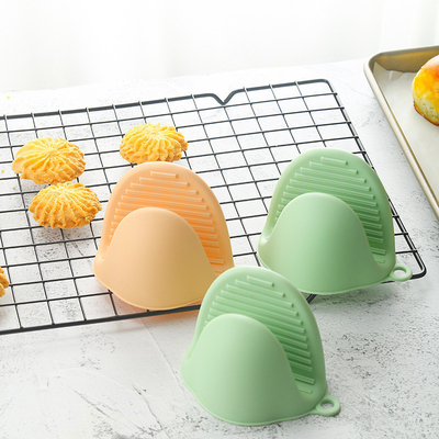 Goede prijs. Silikonoond-Mits Warmtebestendige mini-oven-Mits Rubber oven handschoen Silikonoond-kookknoppen Oven-Mits Potholders online