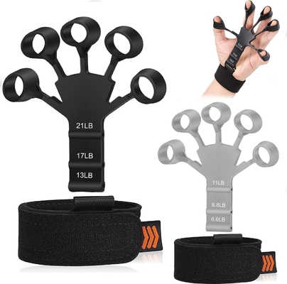 Goede prijs. Grip Kracht Trainer Vinger Hand Strengthener 8 Resistant Level Exerciser Verstelbare Hand voor Therapie Verlicht pijn online