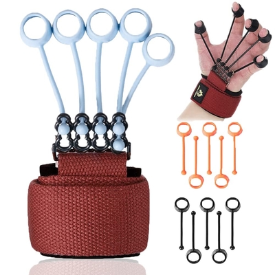 Goede prijs. Verstelbare Finger Exerciser BPA GRATIS Silicone Banne Hand Grip Krachttrainer Finger Resistancd Hand Strengthener online