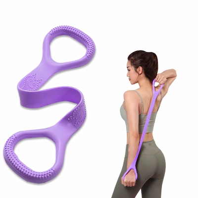 Goede prijs. Figuur 8 Fitness band arm rug schouder oefening elastisch touw stretch fitness band voor fysiotherapie yoga online