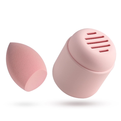 Goede prijs. Wasbare ademend siliconen make-up spons houder schoonheid spons blender reiszak online