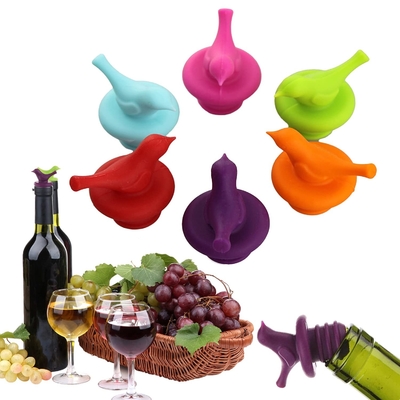 Silicone flesstop voor wijn herbruikbaar om wijn en champagne vers te houden