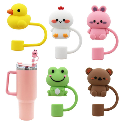 Straw Cover Cap voor Stanley Cup Silicone Straw Topper Compatibel met 30&40 Oz Tumbler 10mm 0.4in Silicone Straw Covers