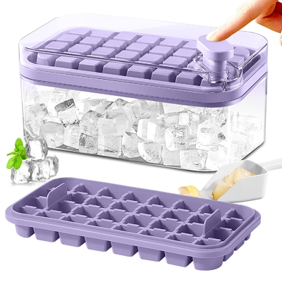 Ice Cube Trays met deksel en kofferbak Ice Cube Tray Mould voor Whiskey Cocktail sap koffie