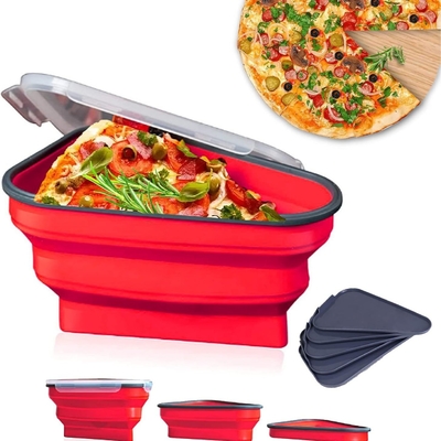 Goede prijs. De perfecte pizza, herbruikbare pizza opslagcontainer, serverende dienbladen, gratis verstelbare pizza slice container om te organiseren online