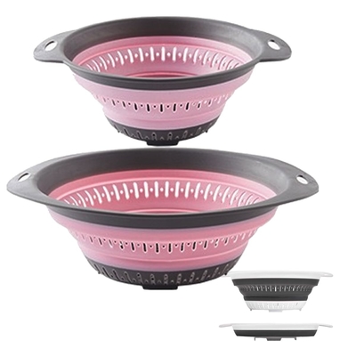 Opvouwbare colander en strainer Silicone strainer colanders en voedsel strainers voor groenten en fruit keuken essentieel