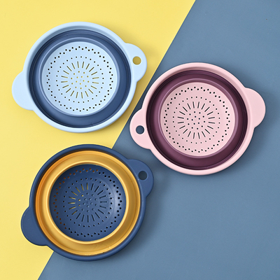 Goede prijs. Opvouwbare colander set van 3 hittebestendig wassen en afvoeren van groenten fruit pasta perfect voor keuken trainer online