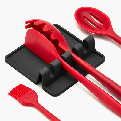 Goede prijs. BPA-vrij Keukengereedschap Silicone Rest Duurzame Lepel Rest Met Drip Pad Keuken Gadgets Keuken Kookgereedschap Houder online