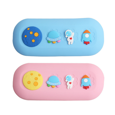 DIY Silicone potlood Pen Case Big Cute potlood zak voor jongens Meisjes Kerstcadeaus Schoolbenodigdheden Kinderen Gift Pen Holder
