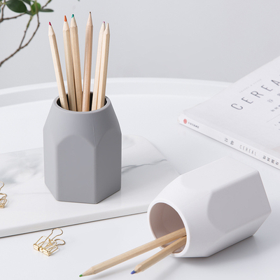 Silikon waterdicht potloodhouder voor bureau eenvoudig modern minimalistisch make-up organisator school kantoorbenodigdheden voor thuiskinderen
