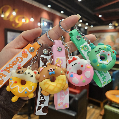Goede prijs. Leuke meisjes Silicone sleutelhanger met tekenfilm ontwerp Flexibel en duurzaam online