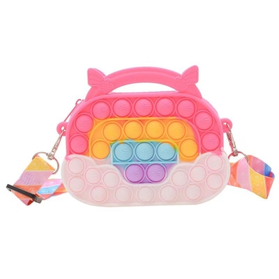 Goede prijs. Kleintje Handtas Silikonen Muntbeurzen Lief Crossbody Handtas Verjaardagscadeautjes Voor Kleine Meisjes Potlood Pen Case Make-up Bag online