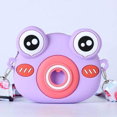 Leuke kikker siliconen potlood doos schoolbenodigdheden potlood koffer voor kinderen make-up tas schoudertas voor kerst verjaardag cadeau