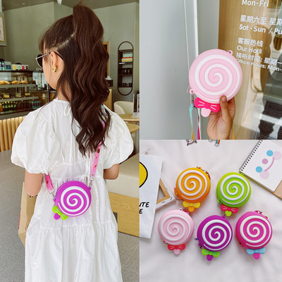 Goede prijs. Lolipop Silicone ronde potloodkas voor papierwerk voorraad potlood zak schoolvoorzieningen make-up zak opslagcontainer online