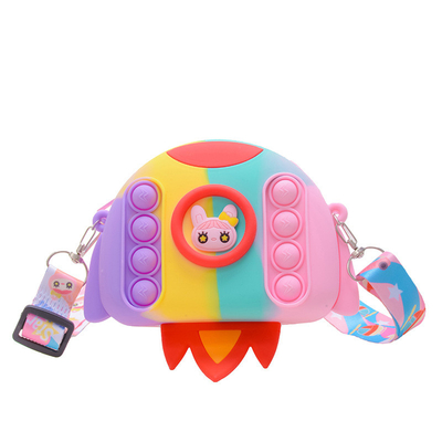 Goede prijs. Rocket Cartoon Pop Tassen Potlood Hoesje Crossbody Tassen Tassen Portemonnee Tassen Make-up Tassen Berging Container Kinderen Kerstcadeau online