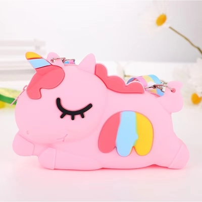 Goede prijs. Verjaardagscadeautje Speelgoed Studenten Kinderen Present Kawaii Crossbody Bag Schattige schoudertas Cartoon Animal Silicone Make-up Bag online