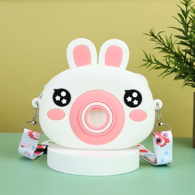 Goede prijs. Konijncamera Silicone Mini Münten Tas Schoudertas Cartoon Kinderen Tas Voor Kinderen Handtassen Schoudertas Voor Kleuters online