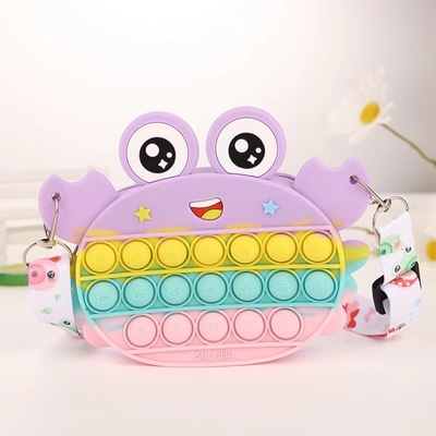 Goede prijs. Kleurrijke siliconen make-up accessoires lichtgewicht schattig tasje voor kinderen potlood tas opslag container tas schouderhandtas online