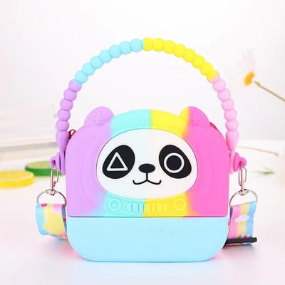 Goede prijs. Voedselgraad siliconen potlood zak De ultieme make-up item organisator kruislichaam schouder handtas opslag container tas online