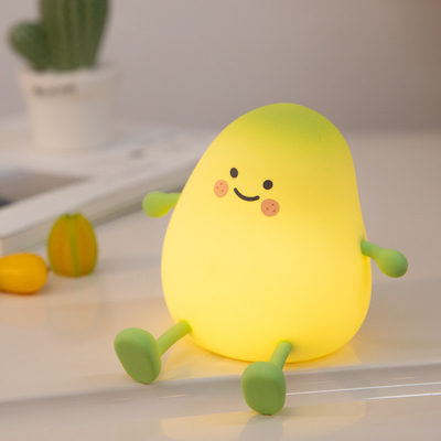 Gezellig nachtlicht voor kinderen Mango slaaplamp Warm licht slaapkamer decoratie kinderen nachtlicht siliconen baby kinderopvang nachtlicht