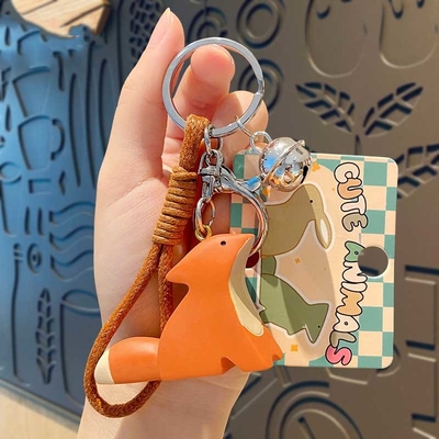 Goede prijs. Leuke Kawaii Anime Sleutelhangers Zachte Silicone Sleutelhanger Accessoires voor Vrouwen Meisjes Rugzak online