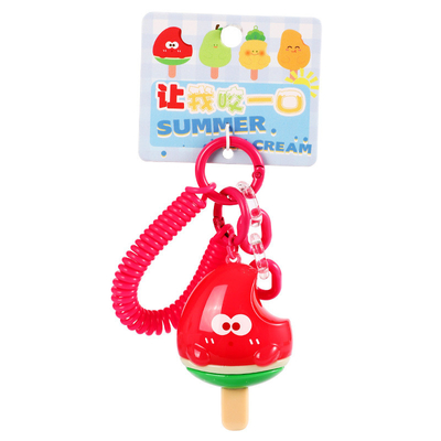 Goede prijs. Cartoon Sleutelhanger Set Soft Touch Fruit Hanger Sleutelhanger voor Kinderen Partij Favorieten School en kantoor online