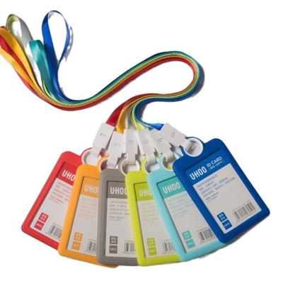 Hands-free gemak aangepaste ID-kaarthouder met niet-giftige zachte siliconen touw