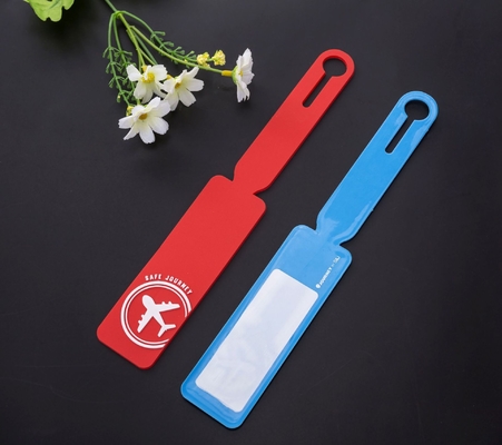 Cartoon en modern design siliconen bagage tag met privacy naam ID-kaart BPA gratis