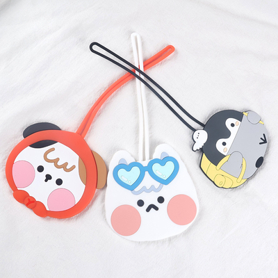 Cartoon Animals Design Silicone bagage tags Gepersonaliseerde reis ID labels Naam Kaarthouders