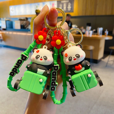 Goede prijs. Silikon sleutelketting hangers voor de tas, schattig Panda sleutelketting charmes online