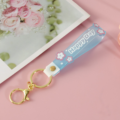 Goede prijs. Gepersonaliseerde lichtgevende siliconen hanger sleutelhanger pols sleutelhanger armbanden voor sleutels of portemonnees online