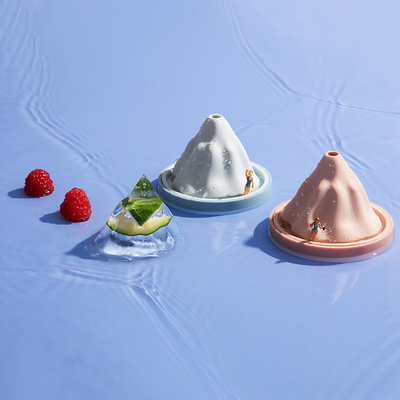 Roll Over Image To Zoom In Ice Cube Vormen, Cocktail Ice Cube Tray, Silicone Ice Mountain Gevormd IJsschimmel Sneeuwberg Schimmel