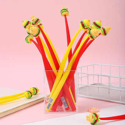 Leuke Kawaii Pen Accessoires Voor Meisjes Dieren Fruit Gevormd Stressverlichting Voorzieningen Gel Ink Pens Met vervangende opvulling Voor Kinderen Studenten Schoolkantoor