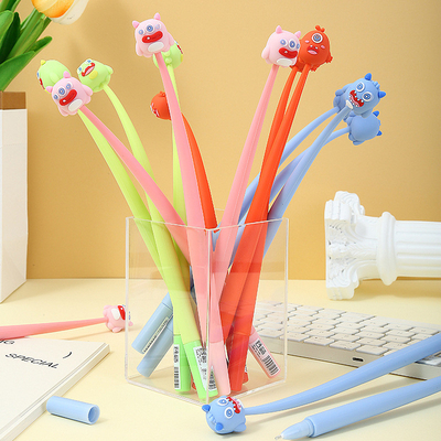 5 stuks Leuke Cartoon Gel Ink Pens, Shake Gel Pens Voor Kinderen En Meisjes, Kawaii Schrijfpennen Set Voor School Party Office Home, Studenten cadeautjes ((0.5mm, Star Style, Blacak)