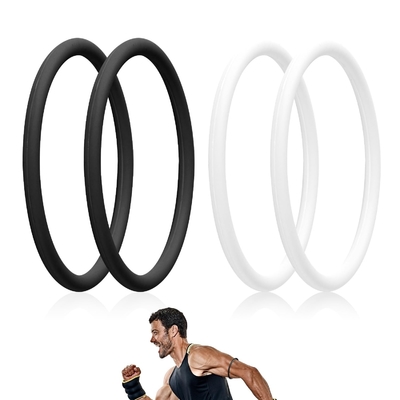 2pcs Silicone Patella Tendon Knieband Knieband Voor Kniepijn Verlichting Patella Band Voor Basketbal Lopen Sport Ademhalend Patella Tendon Ondersteuningsband