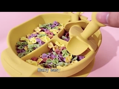 Baby die Zachte Lepelvork Vastgestelde BPA voeden Vrij van het de Werktuigenvoedsel van het Babyvaatwerk de Rangsilicone